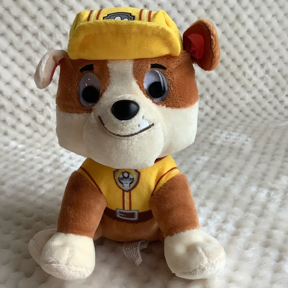 Spin Master Paw Patrol Rubble Plush Dog Stuffed Animal Toy